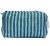 IBOAH Neceser de Viaje Organizador, Bolsa de Aseo, Bolso Maquillaje de algodón Acolchado para Mujeres, Hombres y recién Nacidos con Forrado Impermeable Interior (Azul Rayas, Grande)