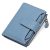 SENDEFN Cartera Mujer pequeña, Cartera Monedero Mujer Piel auténtica con 14 Ranuras para Tarjetas Bloqueo RFID Billetera Cuero auténtico Muy Suave Billetera Corta de Las Señoras Titular