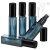 Segbeauty Atomizador Perfume Recargable, 5 Piezas 10ml Portátil Contenedor de Perfume de Viaje, Adecuadas para la Aviación, Viajes Accesorios (Azul Semitranslúcido)